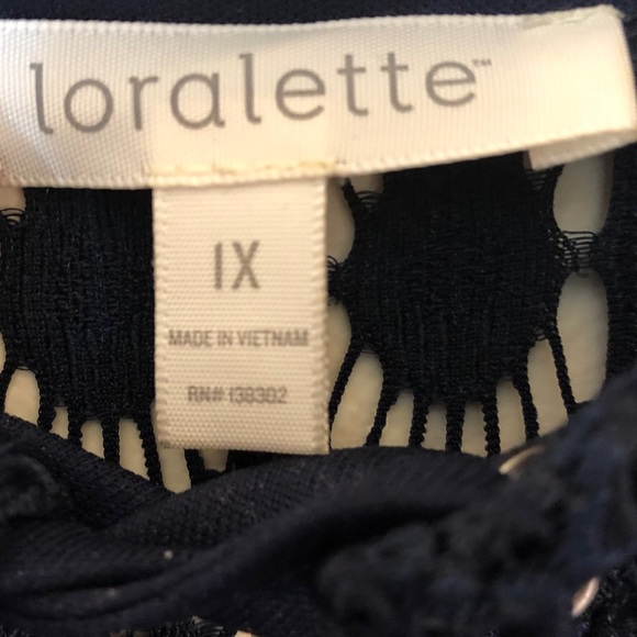 Loralette Navy Blue Floral Choker Dress - Picture 2 of 2